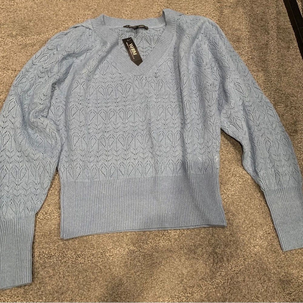 Light blue knit sweater